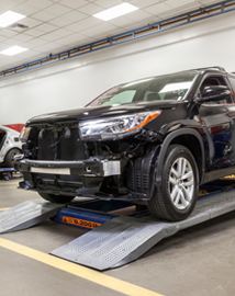 Toyota on vehicle lift | Zanesville Toyota in Zanesville OH