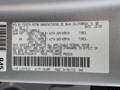 2026 Toyota Tacoma TRD Sport