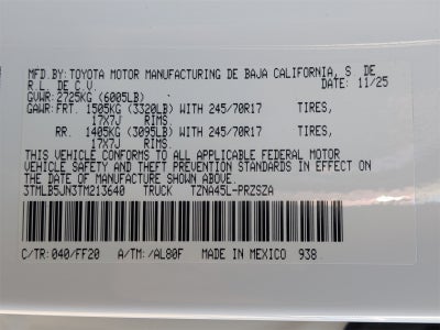 2026 Toyota Tacoma SR5