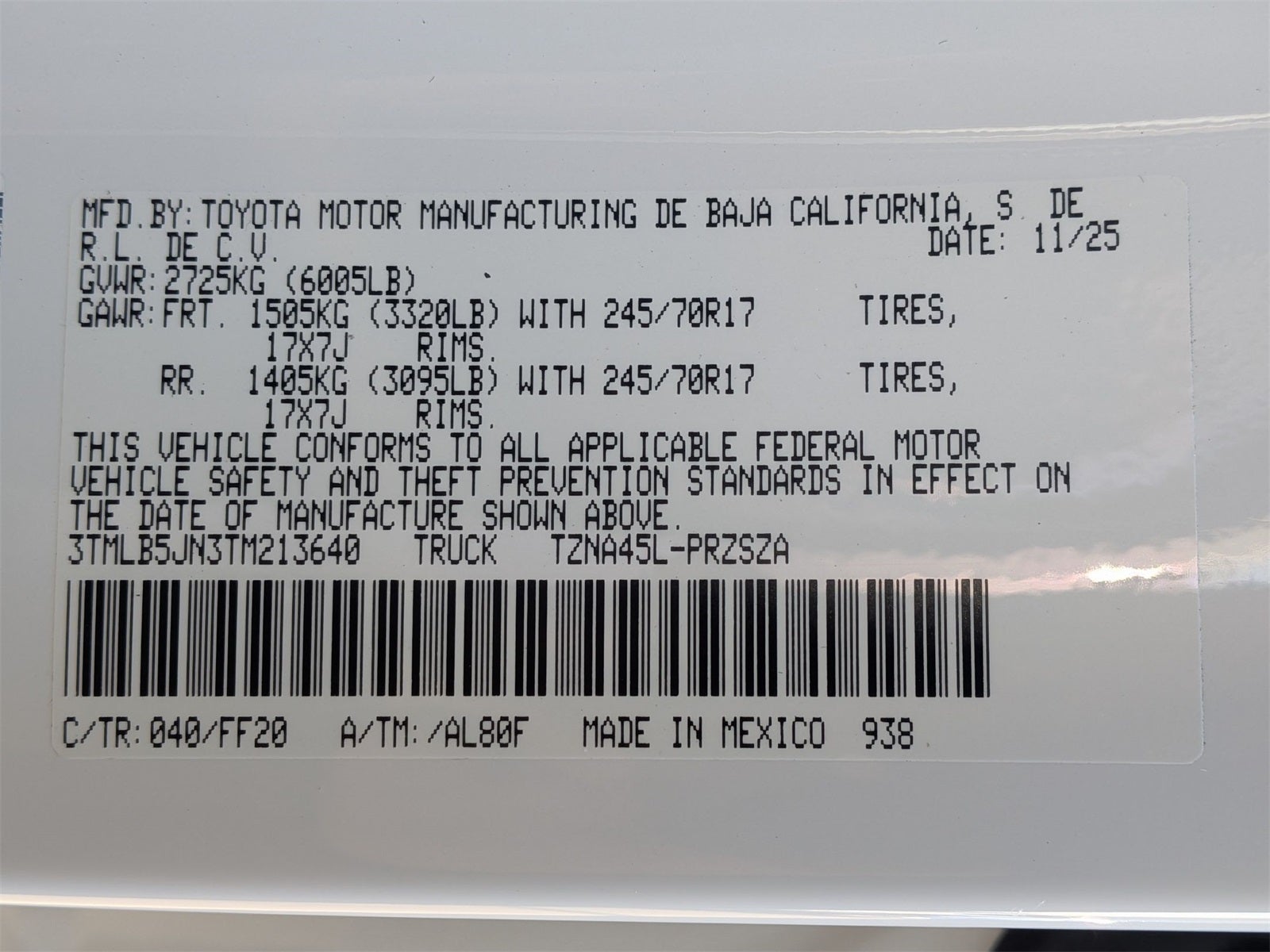 2026 Toyota Tacoma SR5