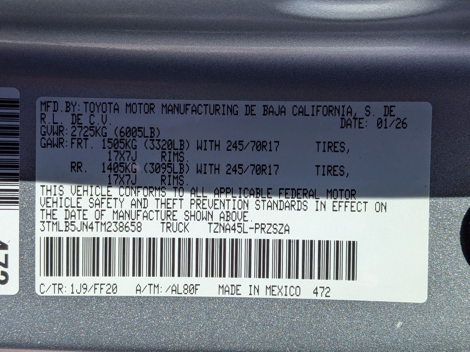 2026 Toyota Tacoma SR5