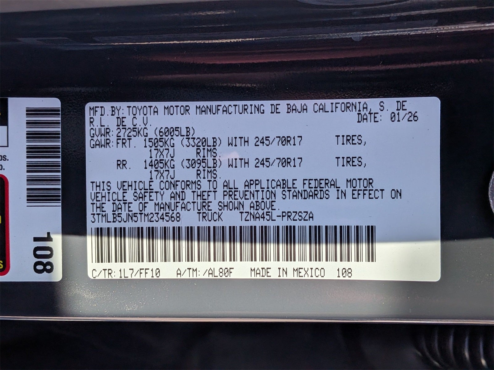 2026 Toyota Tacoma SR5