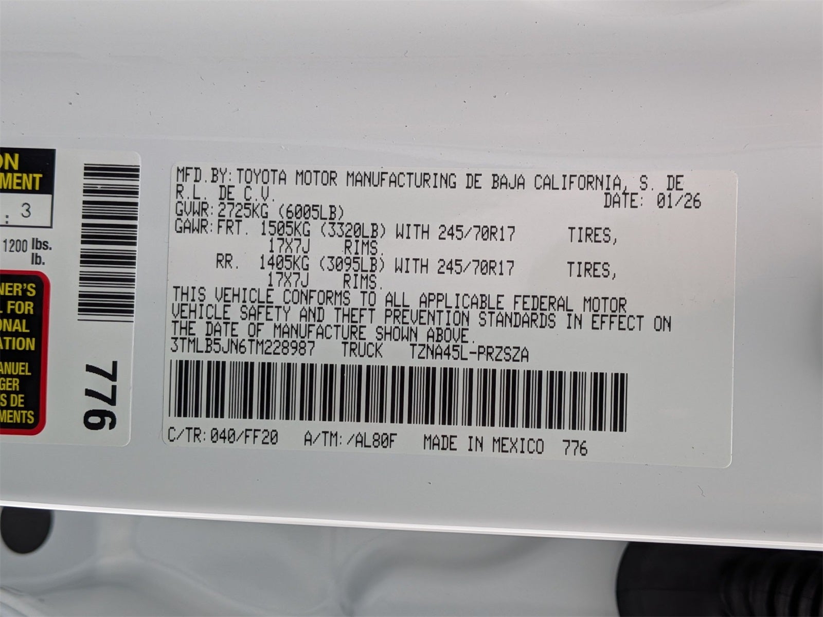 2026 Toyota Tacoma SR5