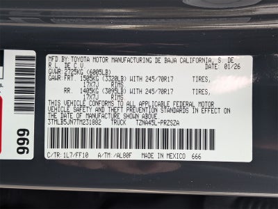 2026 Toyota Tacoma SR5