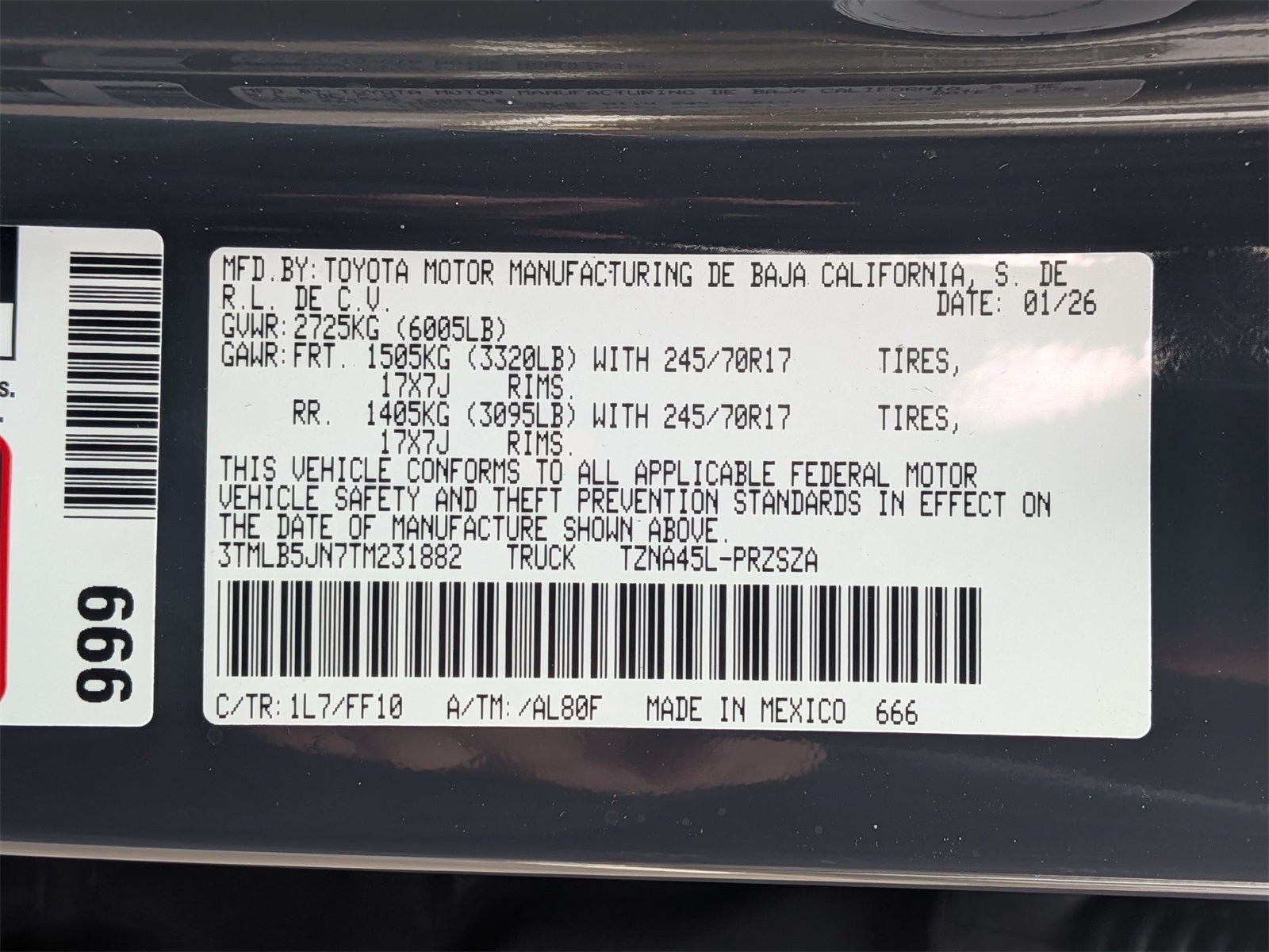 2026 Toyota Tacoma SR5