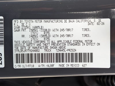 2026 Toyota Tacoma SR5