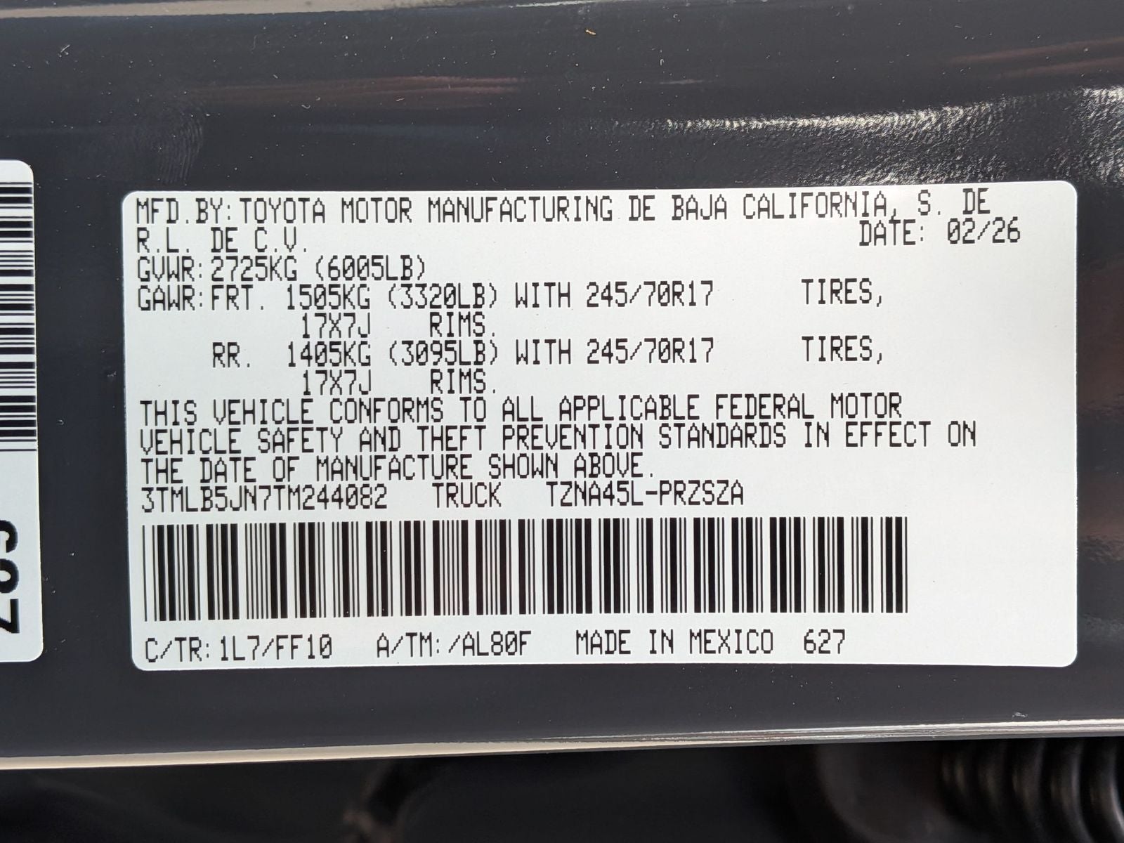 2026 Toyota Tacoma SR5