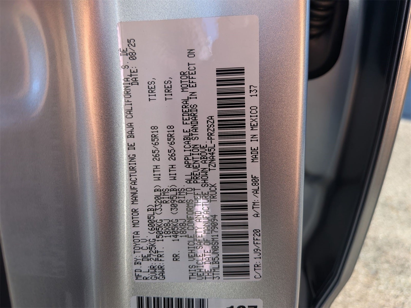 2025 Toyota Tacoma SR5