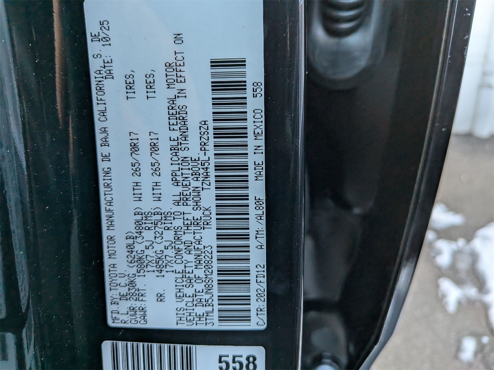 2025 Toyota Tacoma TRD Off-Road