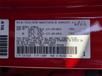 2026 Toyota Tacoma i-FORCE MAX Tacoma Limited