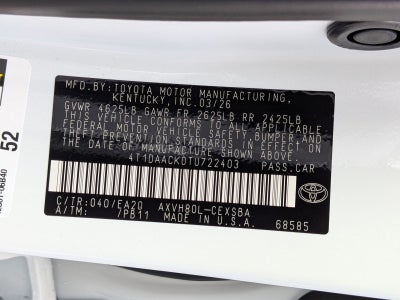 2026 Toyota Camry SE