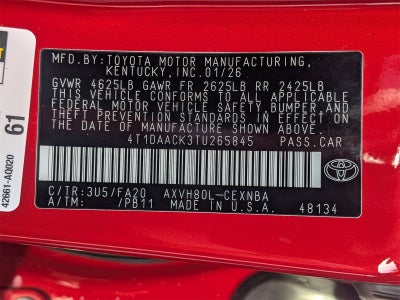 2026 Toyota Camry LE