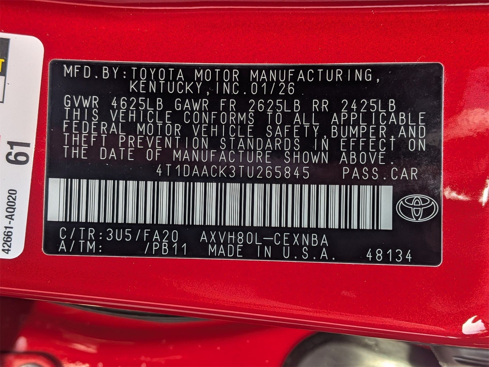 2026 Toyota Camry LE