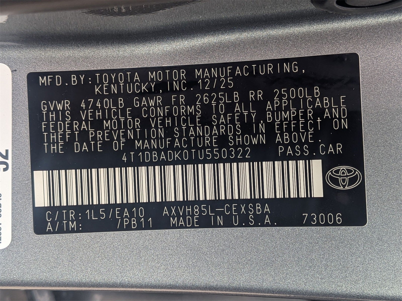 2026 Toyota Camry SE AWD