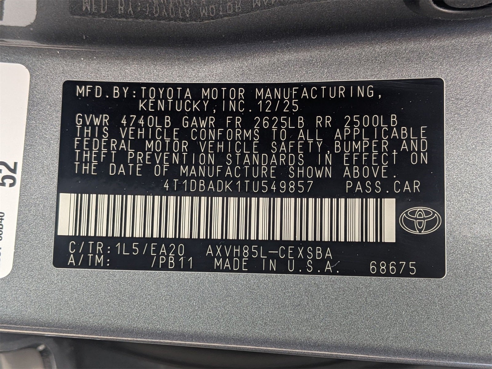2026 Toyota Camry SE AWD