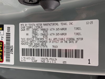 2026 Toyota Tundra Limited