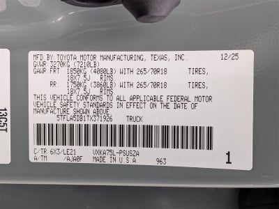 2026 Toyota Tundra SR5