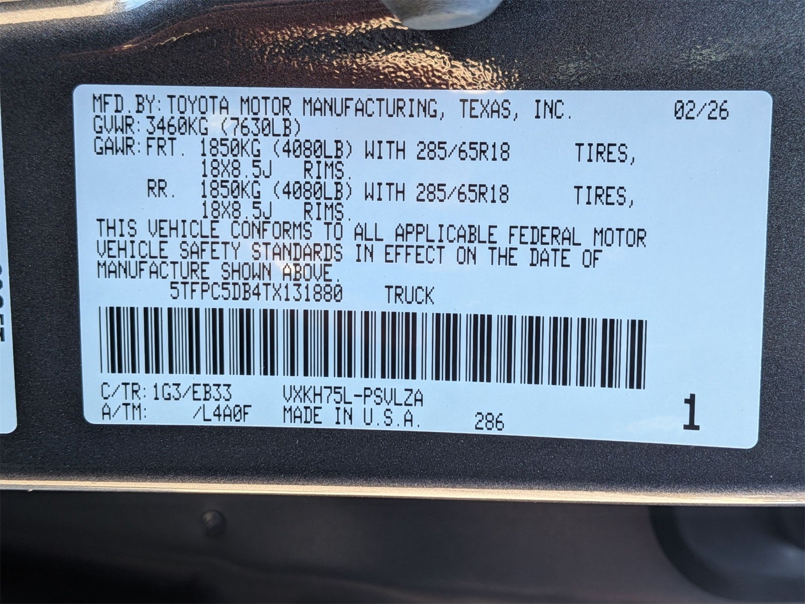 2026 Toyota Tundra i-FORCE MAX Tundra TRD Pro