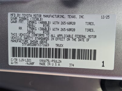 2026 Toyota Tundra Limited