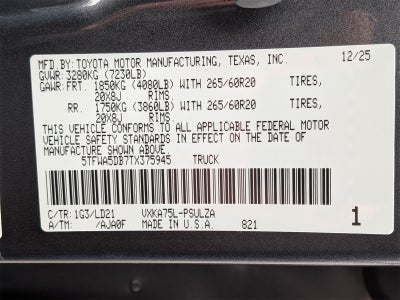 2026 Toyota Tundra Limited