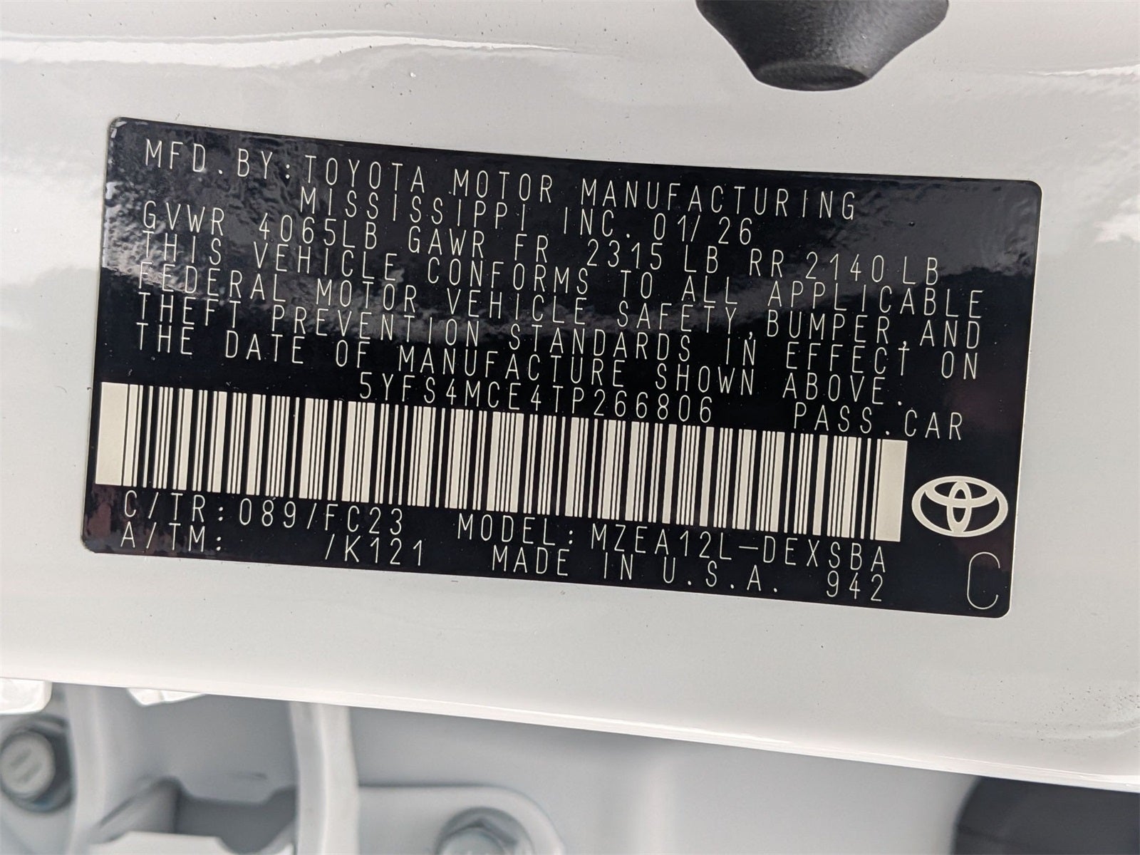 2026 Toyota Corolla SE