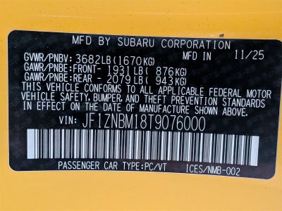 2026 Toyota GR86 Yuzu Edition