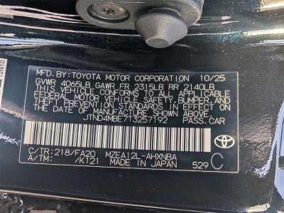 2026 Toyota Corolla Hatchback SE