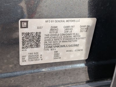 2018 Chevrolet Traverse 3LT