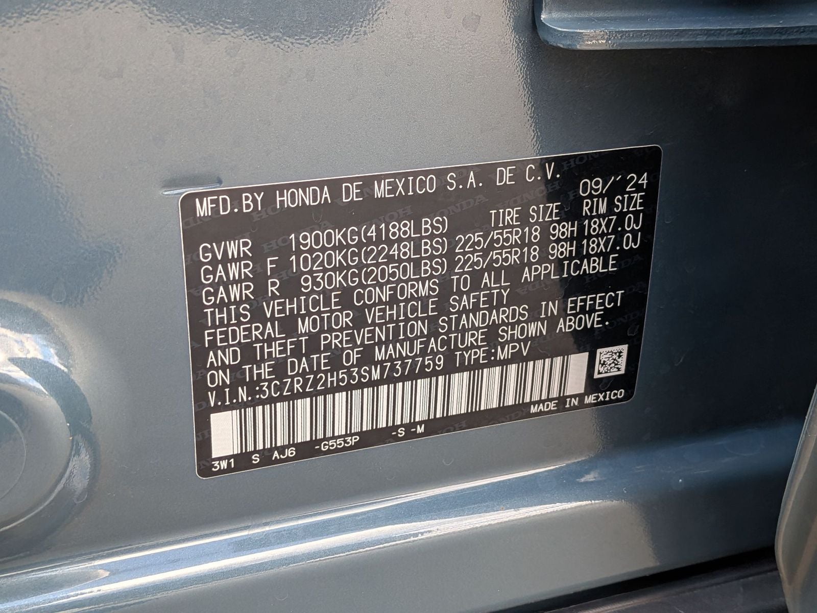 2025 Honda HR-V Sport