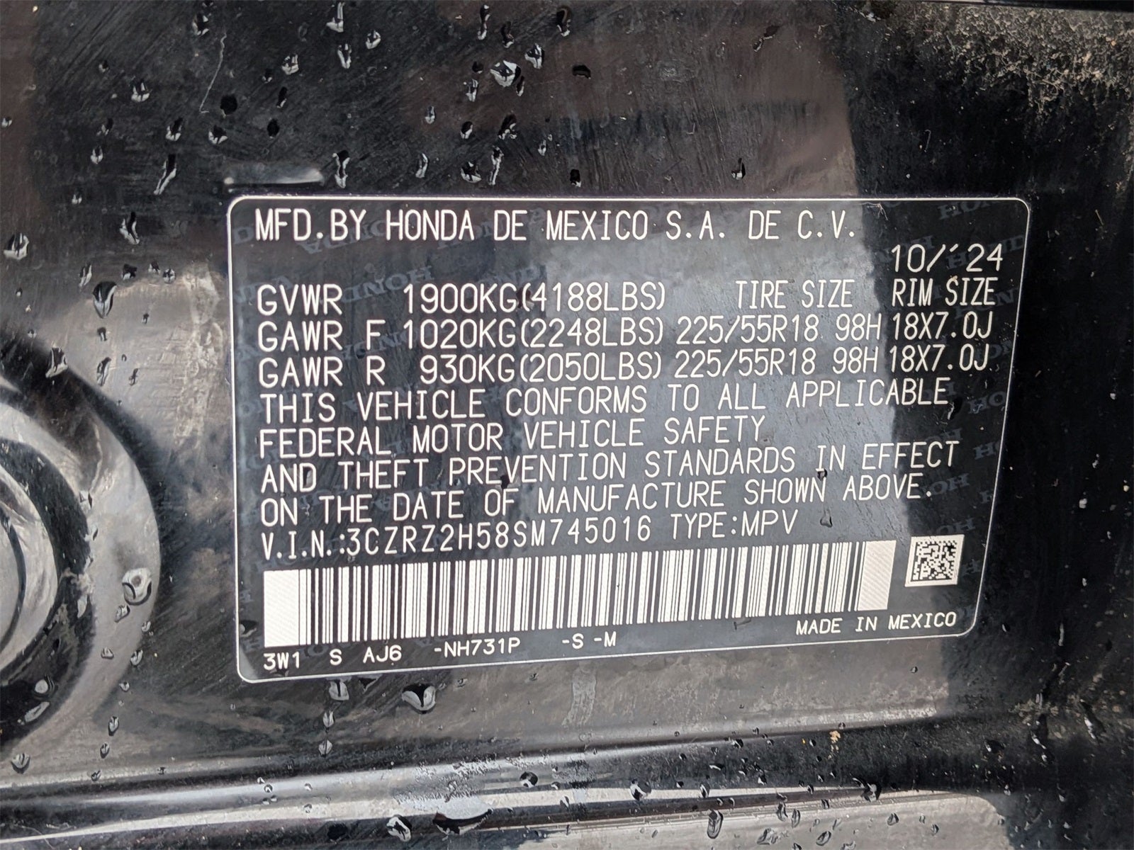 2025 Honda HR-V Sport