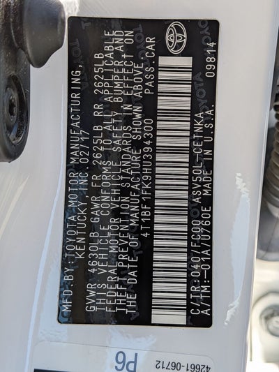 2017 Toyota Camry LE