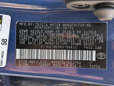 2024 Toyota Camry XSE