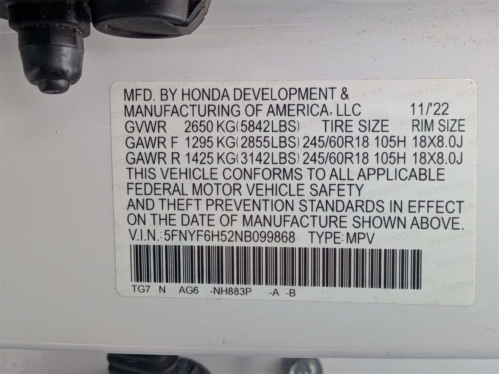 2022 Honda Pilot EX-L