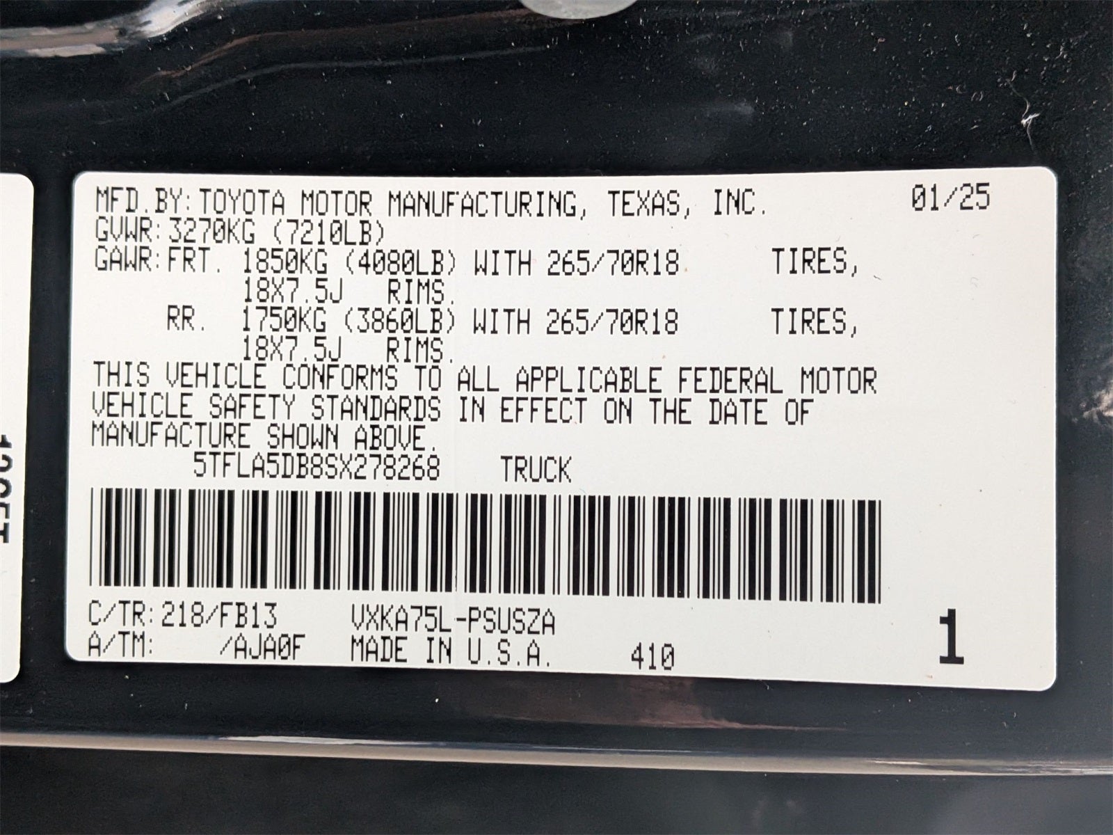 2025 Toyota Tundra SR5