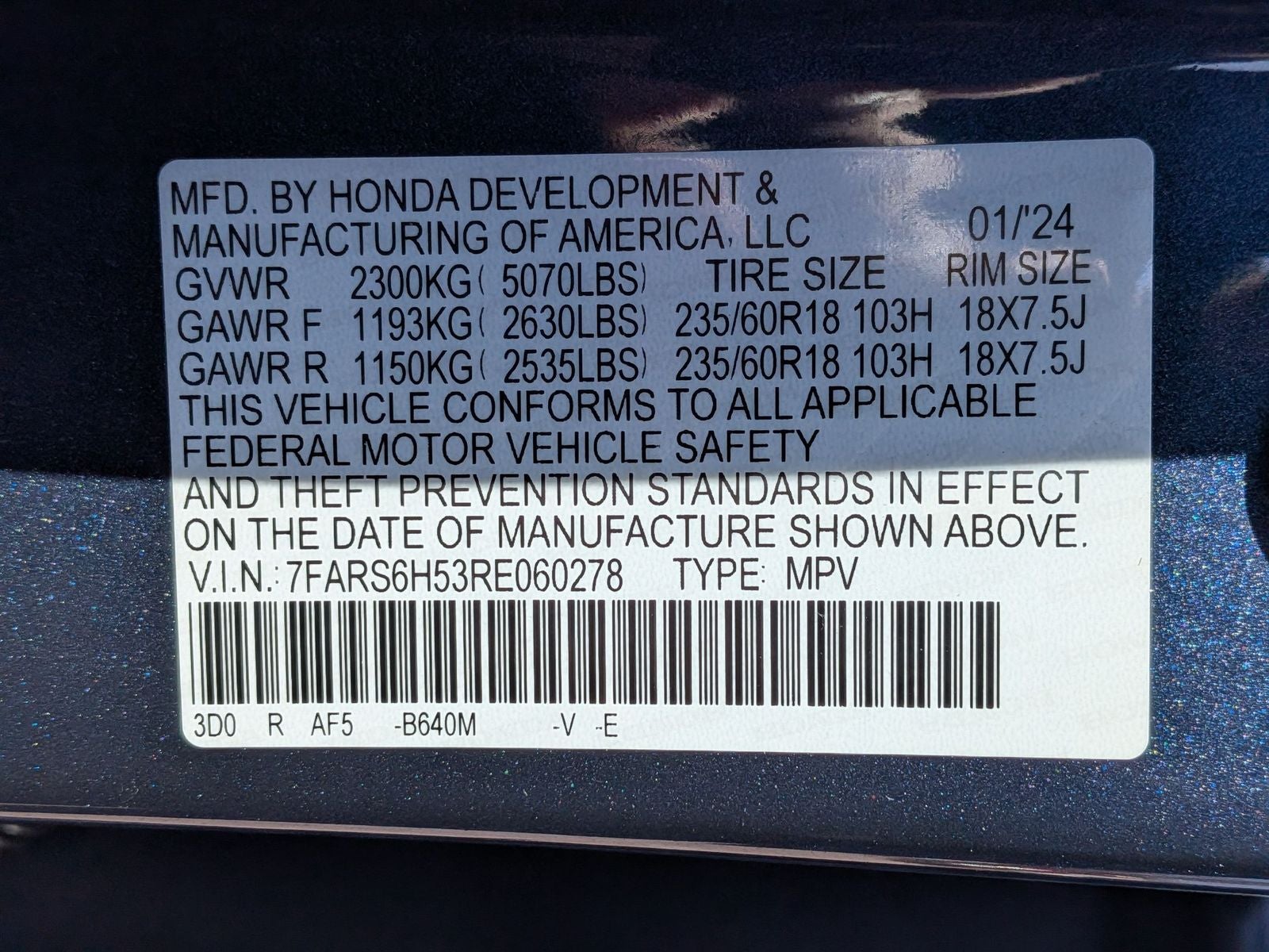 2024 Honda CR-V Hybrid Sport