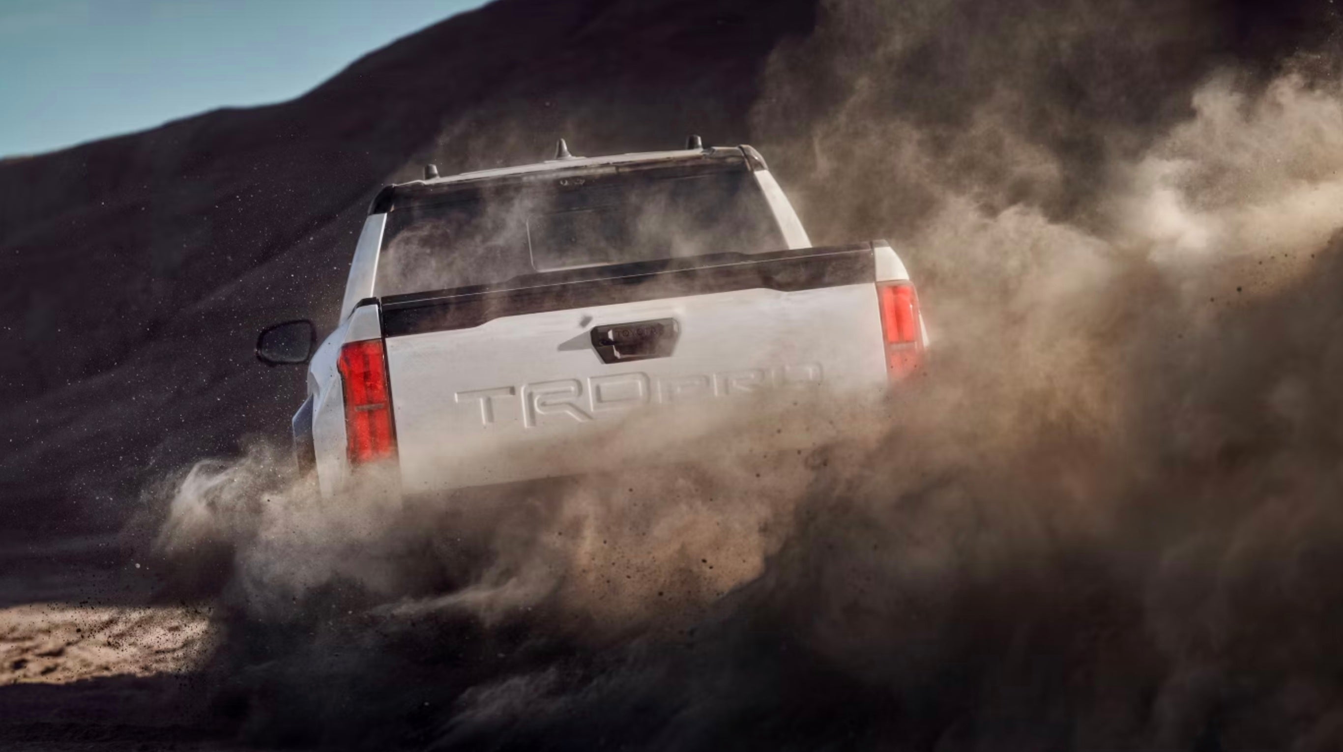 2026 Toyota Tacoma TRD Pro shown in Ice Cap with Black roof for sale near Newark.