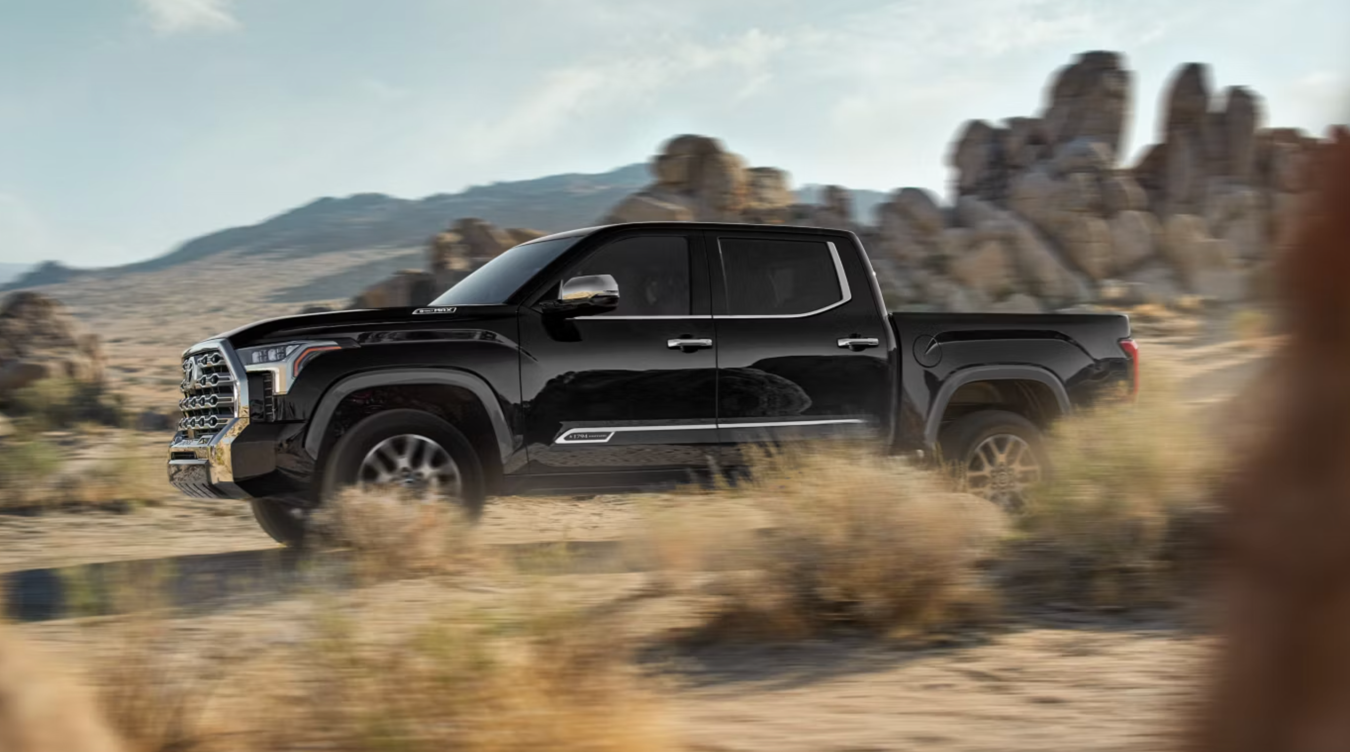2026 Toyota Tundra 1794 Edition shown in Midnight Black Metallic for sale at Zanesville Toyota near me in Zanesville, OH