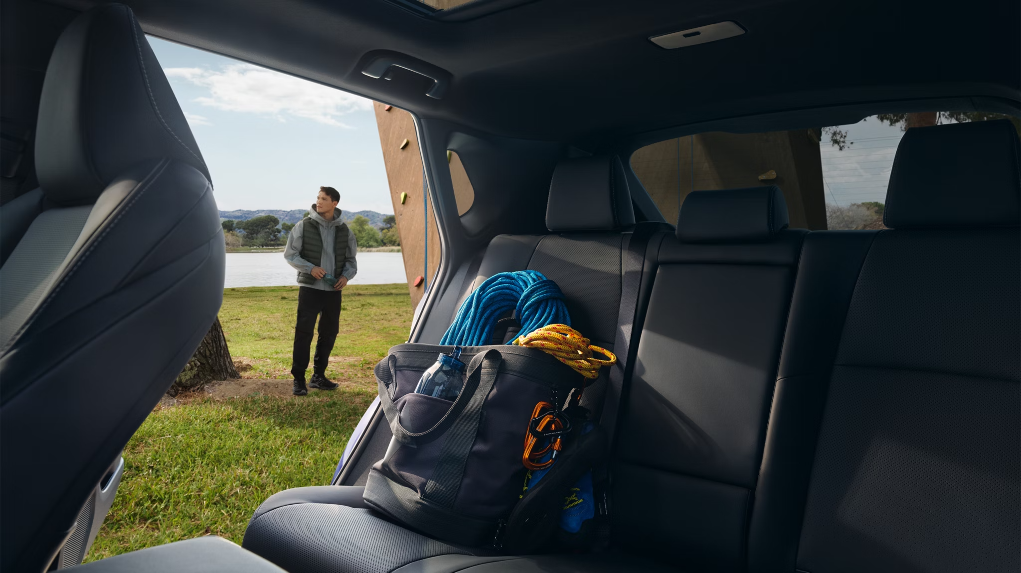 Interior of new 2026 Toyota bZ near Newark, OH