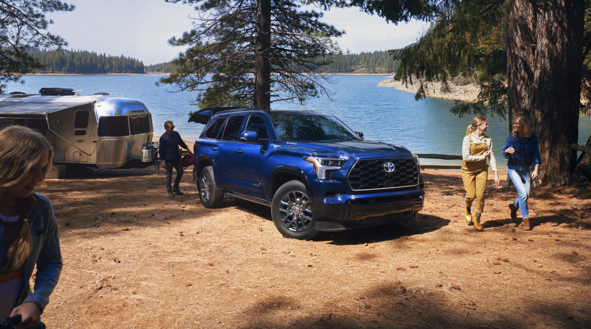 2024 Toyota Sequoia Platinum 4WD shown in Blueprint near Cambridge