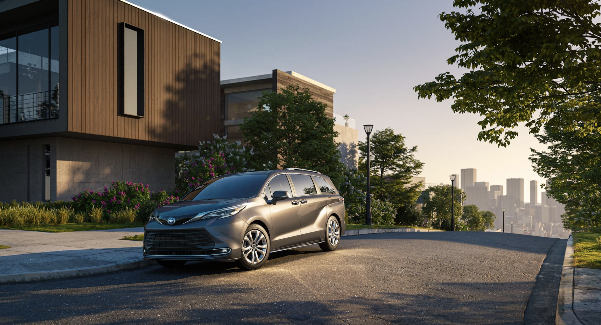 2024 Toyota Sienna Platinum shown in Predawn Gray Mica near Zanesville