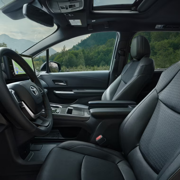 First row of the new 2025 Toyota Sienna for sale nearby Zanesville, OH.