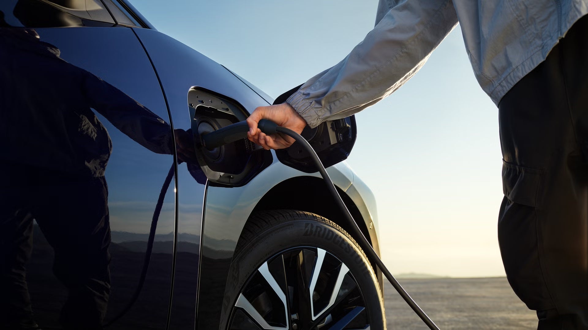 Charging a Toyota bZ electric vehicle in Zanesville, OH
