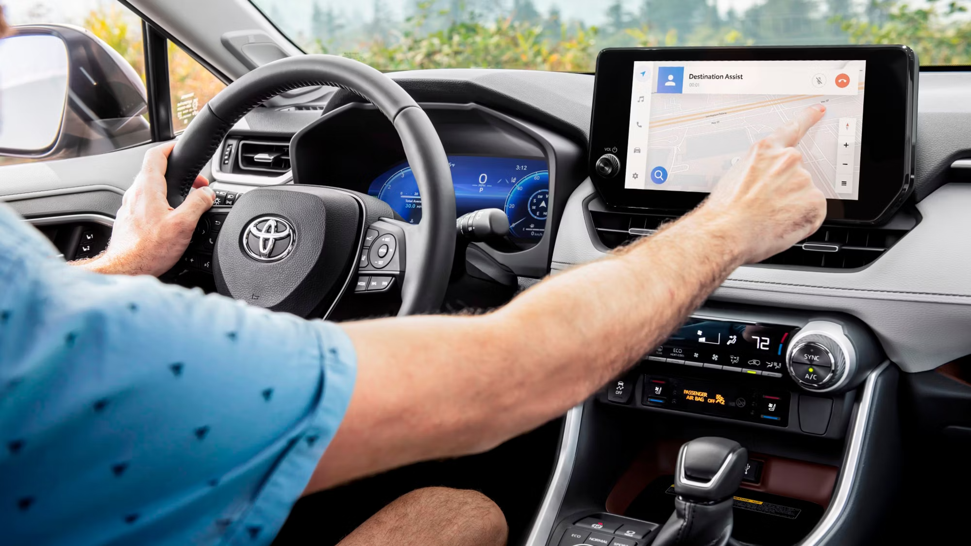 Interior of new 2025 RAV4 for sale near Cambridge, OH