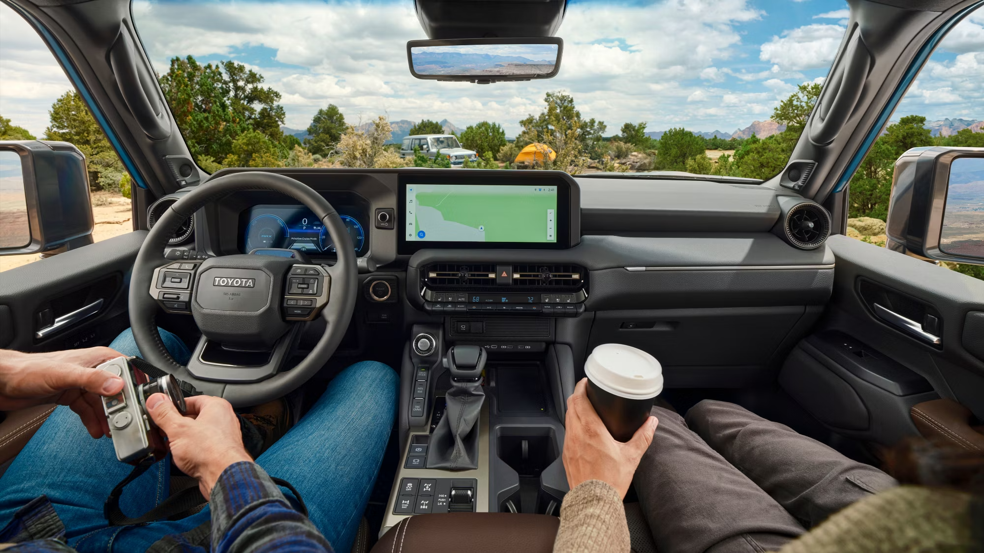 Interior of the 2025 Toyota Land Cruiser in Zanesville, OH