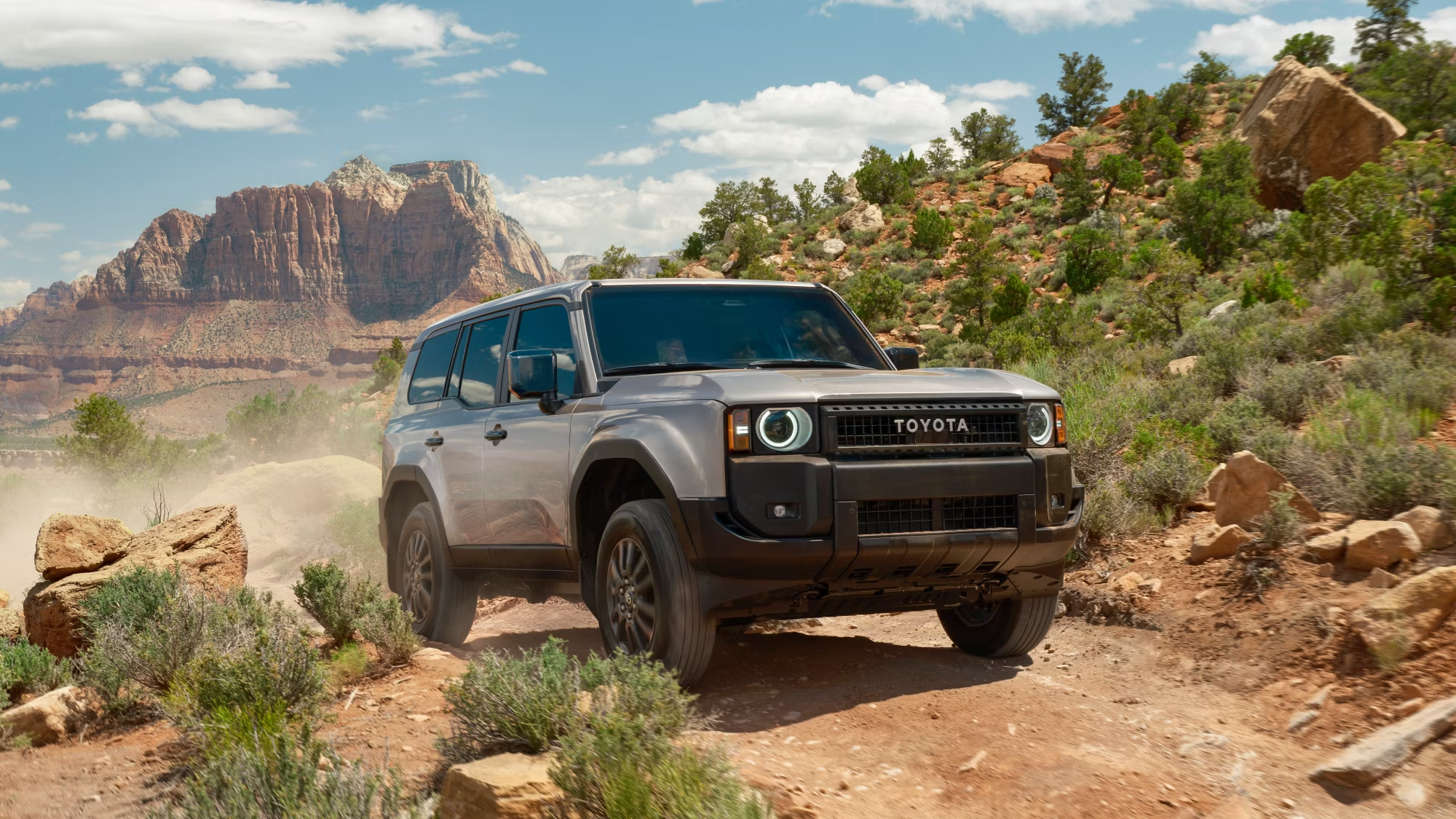 2025 Toyota Land Cruiser driving in Zanesville, OH
