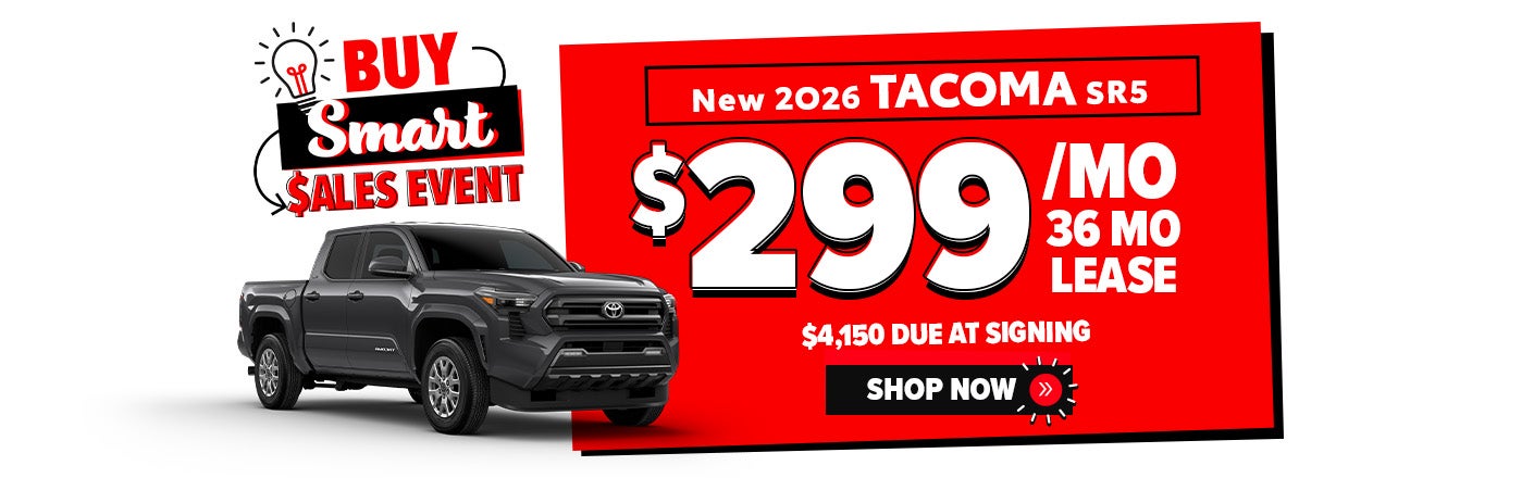 New 2026 Tacoma SR5 offer near Cambridge
