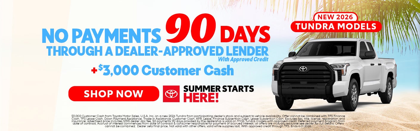 New 2026 Toyota Tundra Offer in Zanesville, OH